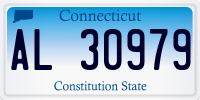 CT license plate AL30979