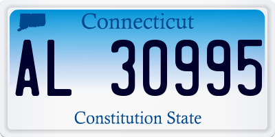 CT license plate AL30995