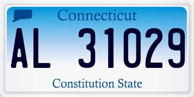 CT license plate AL31029
