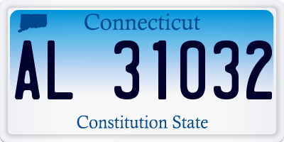 CT license plate AL31032