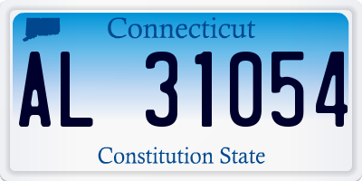 CT license plate AL31054