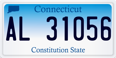 CT license plate AL31056