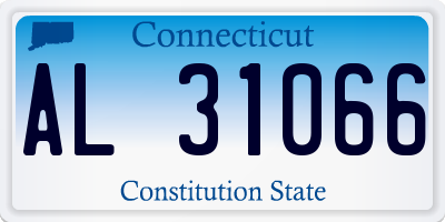 CT license plate AL31066