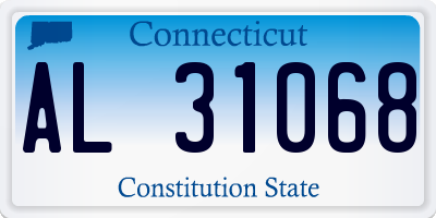 CT license plate AL31068