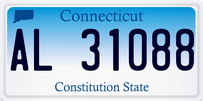 CT license plate AL31088