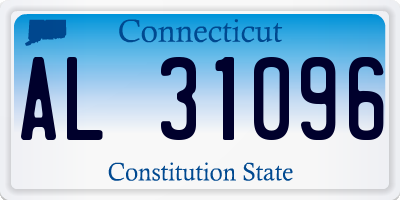 CT license plate AL31096