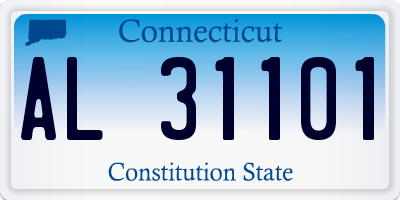 CT license plate AL31101