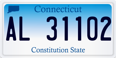 CT license plate AL31102