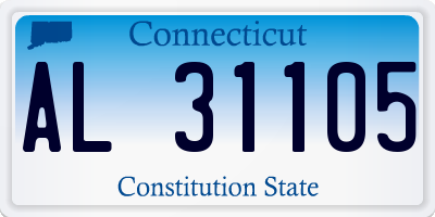 CT license plate AL31105