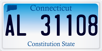 CT license plate AL31108