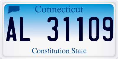 CT license plate AL31109