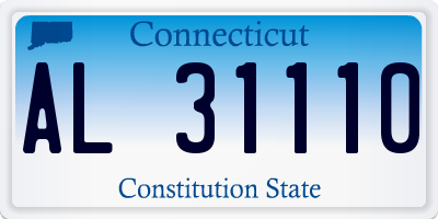 CT license plate AL31110