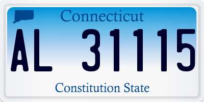 CT license plate AL31115