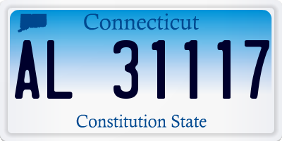 CT license plate AL31117