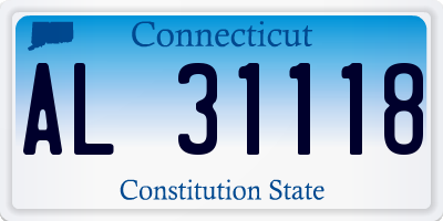 CT license plate AL31118