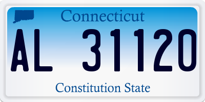 CT license plate AL31120
