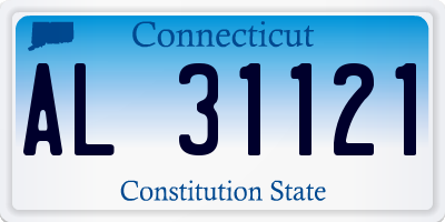 CT license plate AL31121