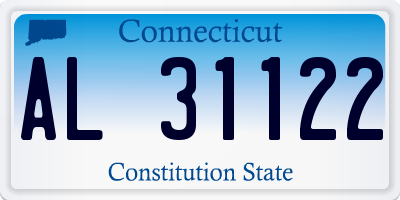 CT license plate AL31122