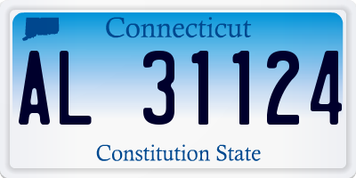 CT license plate AL31124