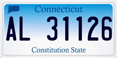 CT license plate AL31126