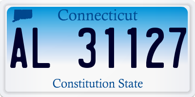 CT license plate AL31127