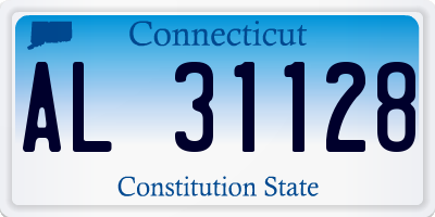 CT license plate AL31128