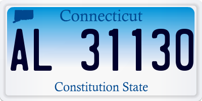 CT license plate AL31130