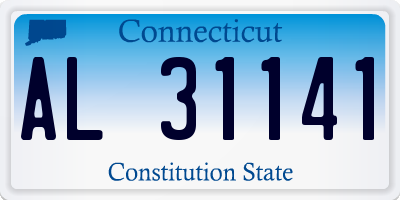 CT license plate AL31141