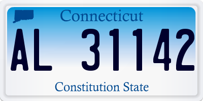 CT license plate AL31142