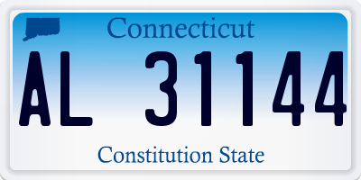 CT license plate AL31144