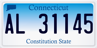 CT license plate AL31145