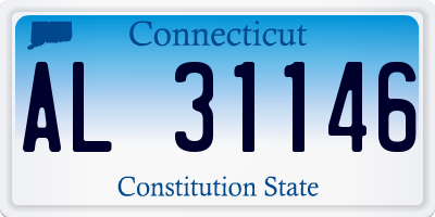CT license plate AL31146