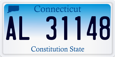 CT license plate AL31148