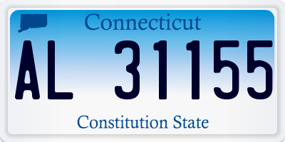 CT license plate AL31155