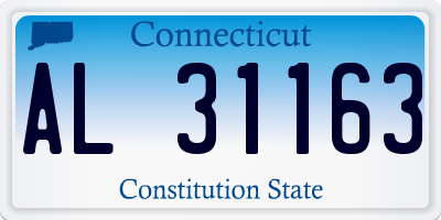CT license plate AL31163