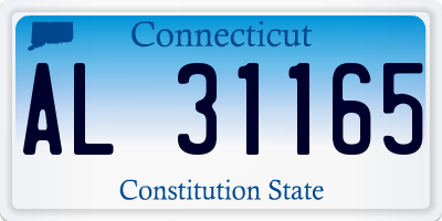CT license plate AL31165