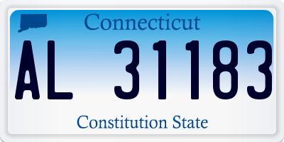 CT license plate AL31183