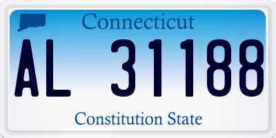 CT license plate AL31188