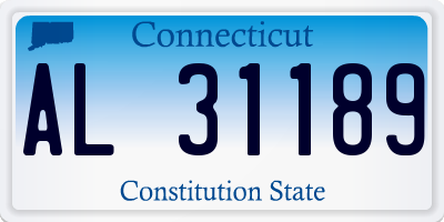 CT license plate AL31189