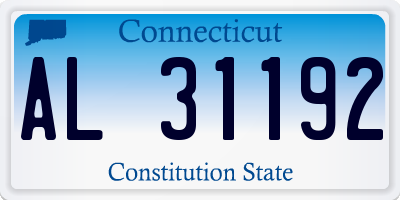 CT license plate AL31192