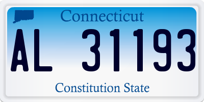 CT license plate AL31193