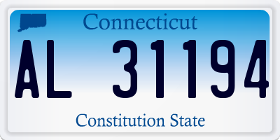 CT license plate AL31194