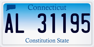 CT license plate AL31195