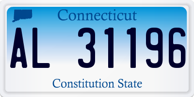 CT license plate AL31196