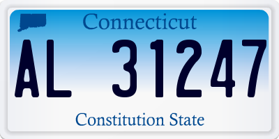 CT license plate AL31247