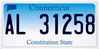CT license plate AL31258
