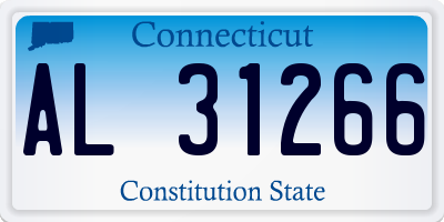 CT license plate AL31266