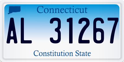 CT license plate AL31267