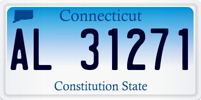 CT license plate AL31271