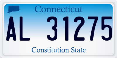 CT license plate AL31275